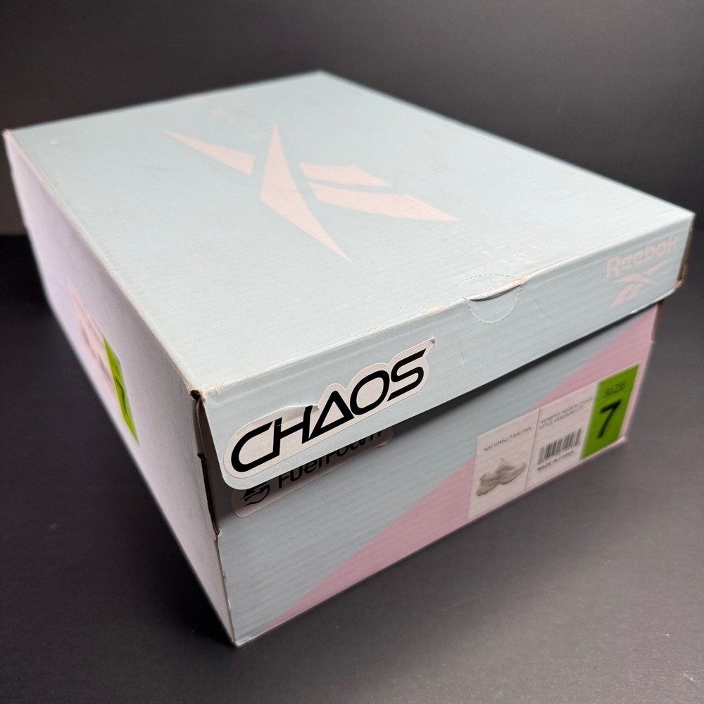 Reebok Chaos Womens Sneakers Natural Tan Suede Mesh FuelFoam AR30303W-CTT Size 7 - Picture 3 of 11